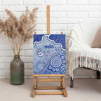 Roos Football Canvas Wall Art Aboriginal Dot Art Pattern
