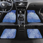 Custom Roos Football Car Mats Aboriginal Dot Art Pattern