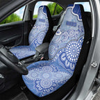 Roos Football Car Seat Cover Aboriginal Dot Art Pattern