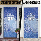 Custom Roos Football Door Cover Aboriginal Dot Art Pattern