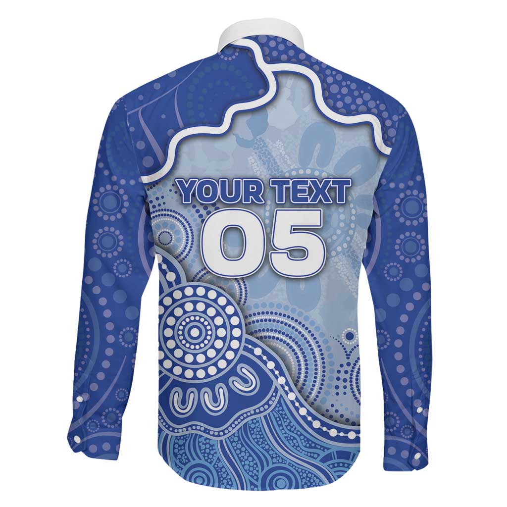 Custom Roos Football Family Matching Mermaid Dress and Hawaiian Shirt Aboriginal Dot Art Pattern