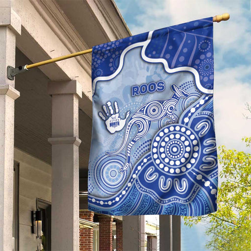 Roos Football Garden Flag Aboriginal Dot Art Pattern