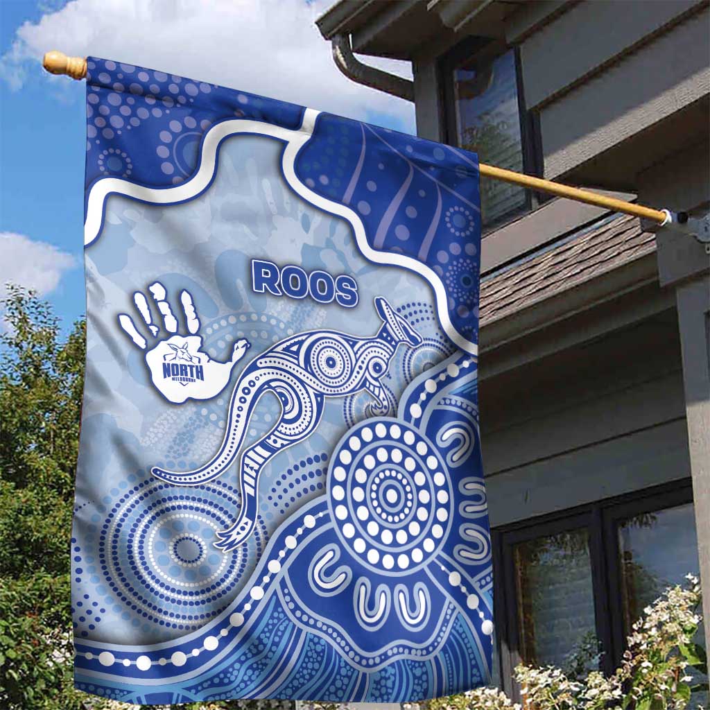 Roos Football Garden Flag Aboriginal Dot Art Pattern