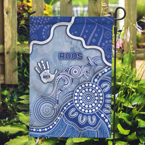 Roos Football Garden Flag Aboriginal Dot Art Pattern