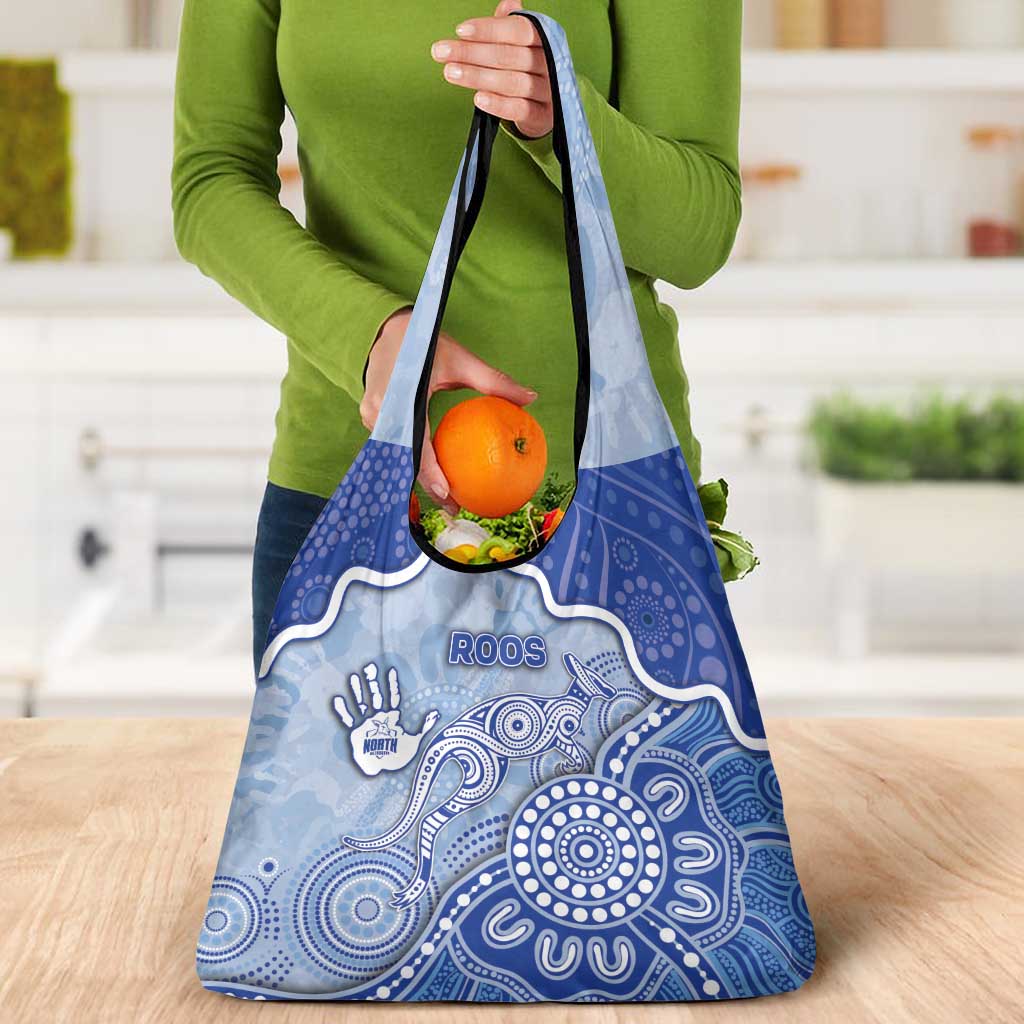 Roos Football Grocery Bag Aboriginal Dot Art Pattern