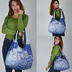 Roos Football Grocery Bag Aboriginal Dot Art Pattern