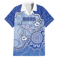 Custom Roos Football Hawaiian Shirt Aboriginal Dot Art Pattern