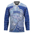 Custom Roos Football Hockey Jersey Aboriginal Dot Art Pattern
