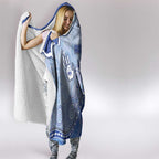 Roos Football Hooded Blanket Aboriginal Dot Art Pattern