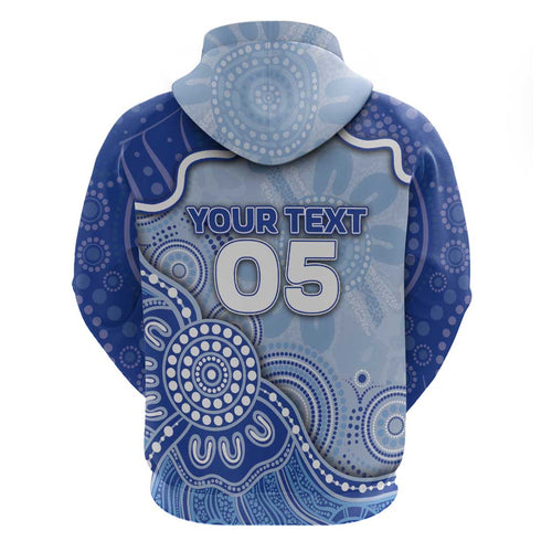Custom Roos Football Hoodie Aboriginal Dot Art Pattern