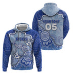 Custom Roos Football Hoodie Aboriginal Dot Art Pattern