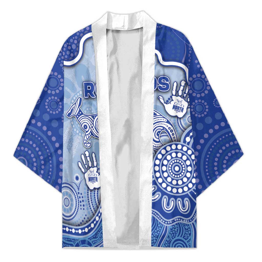 Custom Roos Football Kimono Aboriginal Dot Art Pattern