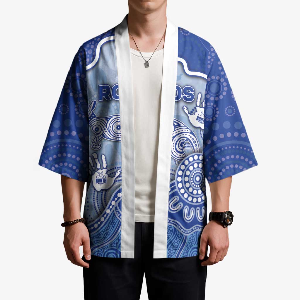 Custom Roos Football Kimono Aboriginal Dot Art Pattern