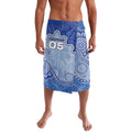 Custom Roos Football Lavalava Aboriginal Dot Art Pattern