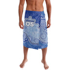 Custom Roos Football Lavalava Aboriginal Dot Art Pattern