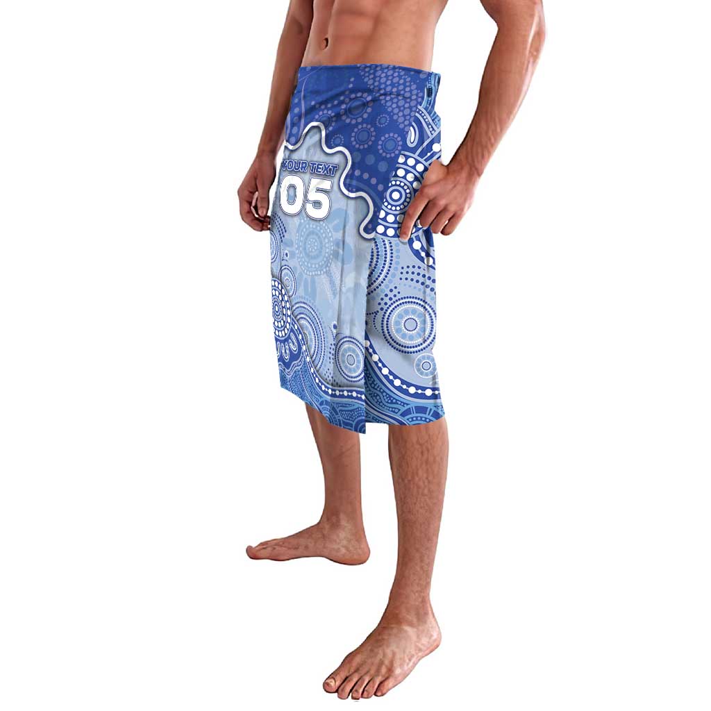 Custom Roos Football Lavalava Aboriginal Dot Art Pattern