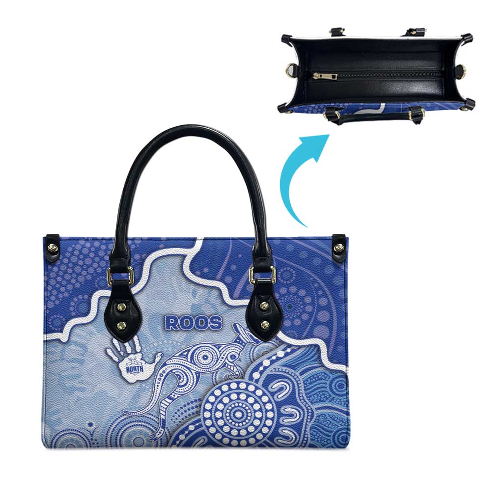 Roos Football Leather Bag Aboriginal Dot Art Pattern