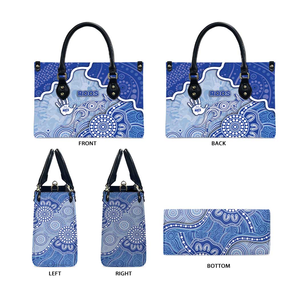 Roos Football Leather Bag Aboriginal Dot Art Pattern