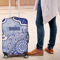 Roos Football Luggage Cover Aboriginal Dot Art Pattern