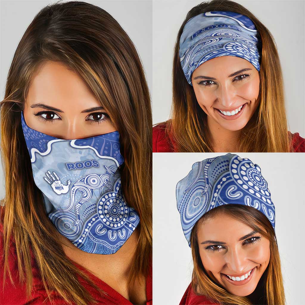 Roos Football Neck Gaiter Aboriginal Dot Art Pattern