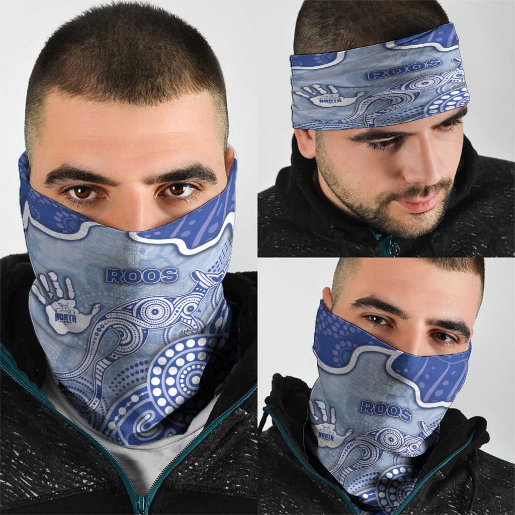 Roos Football Neck Gaiter Aboriginal Dot Art Pattern
