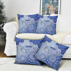 Roos Football Pillow Cover Aboriginal Dot Art Pattern