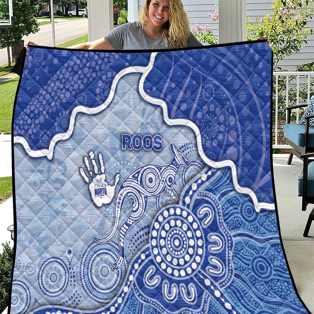 Roos Football Quilt Aboriginal Dot Art Pattern
