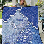 Roos Football Quilt Aboriginal Dot Art Pattern