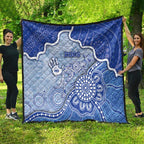 Roos Football Quilt Aboriginal Dot Art Pattern
