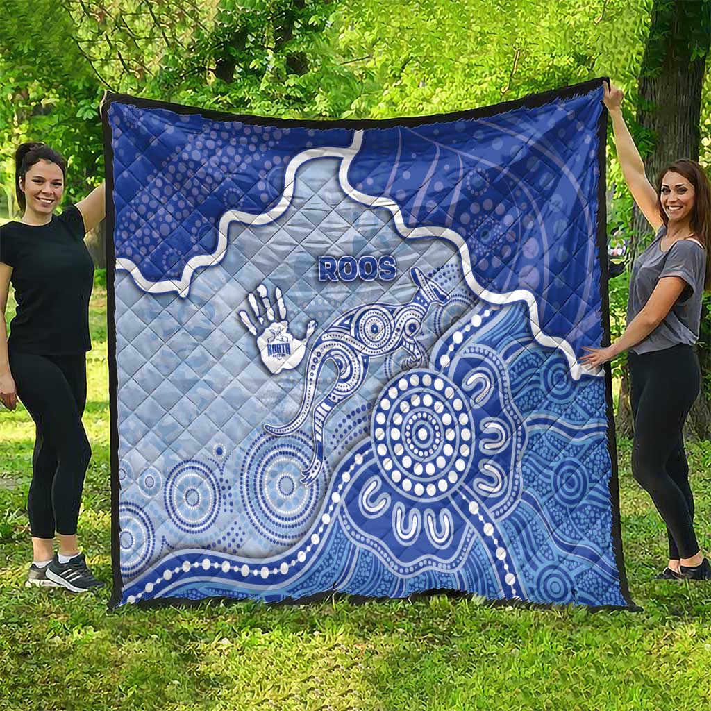 Roos Football Quilt Aboriginal Dot Art Pattern