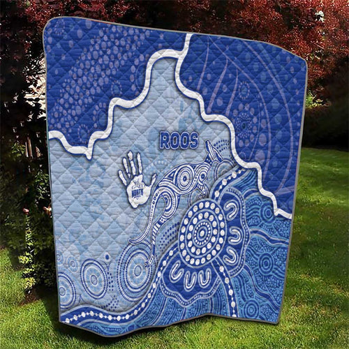 Roos Football Quilt Aboriginal Dot Art Pattern