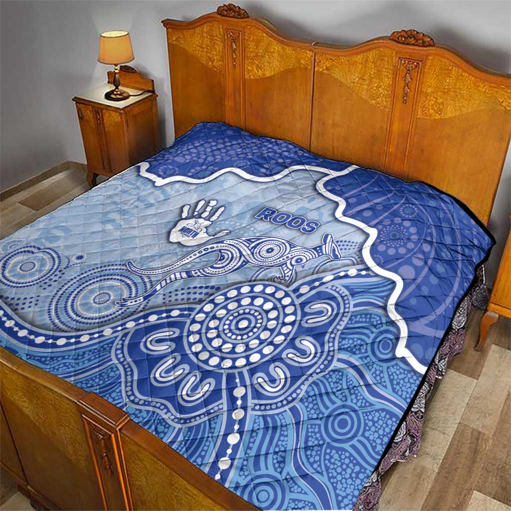 Roos Football Quilt Aboriginal Dot Art Pattern