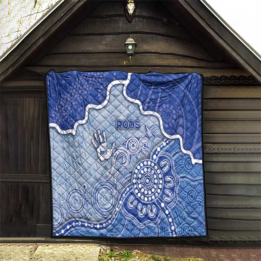 Roos Football Quilt Aboriginal Dot Art Pattern