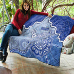 Roos Football Quilt Aboriginal Dot Art Pattern