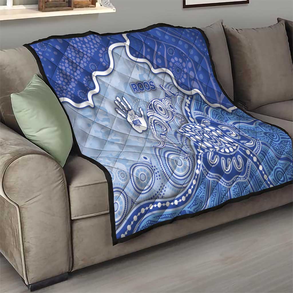 Roos Football Quilt Aboriginal Dot Art Pattern