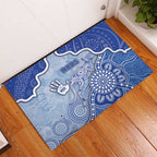 Roos Football Rubber Doormat Aboriginal Dot Art Pattern