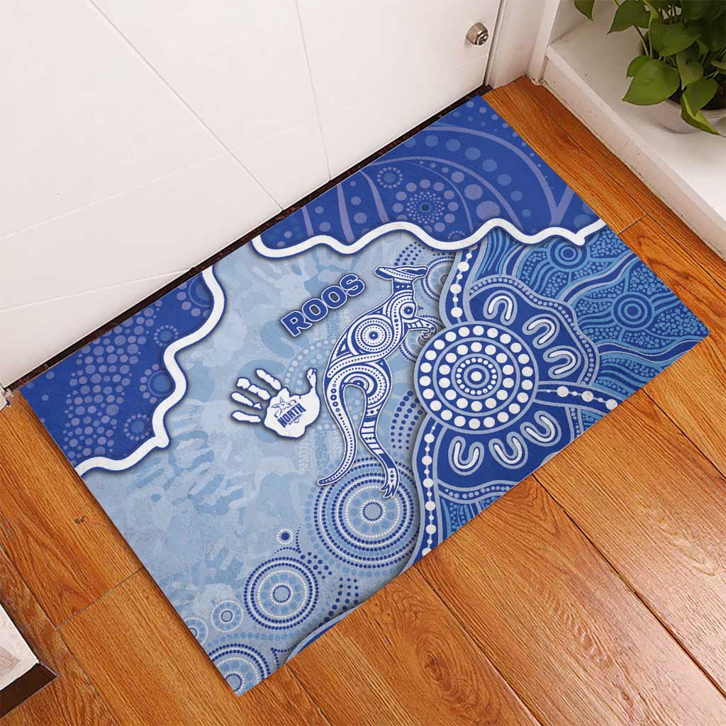 Roos Football Rubber Doormat Aboriginal Dot Art Pattern