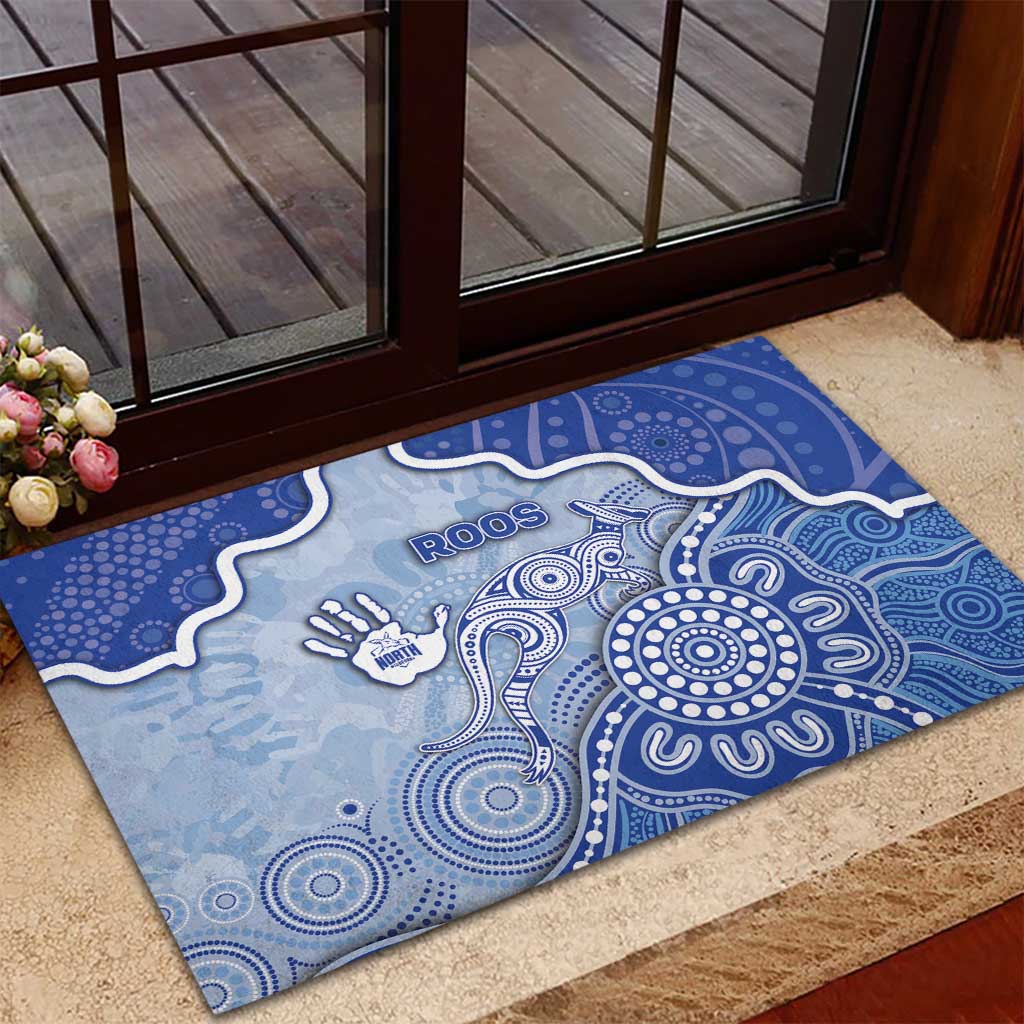 Roos Football Rubber Doormat Aboriginal Dot Art Pattern