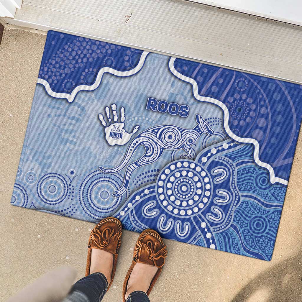 Roos Football Rubber Doormat Aboriginal Dot Art Pattern
