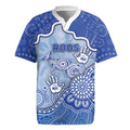 Custom Roos Football Rugby Jersey Aboriginal Dot Art Pattern