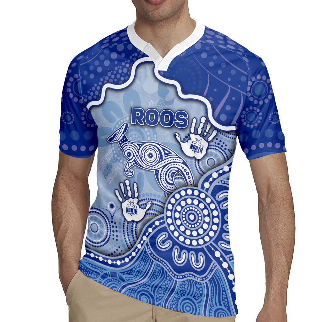 Custom Roos Football Rugby Jersey Aboriginal Dot Art Pattern