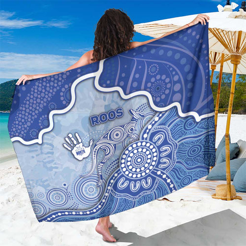 Roos Football Sarong Aboriginal Dot Art Pattern
