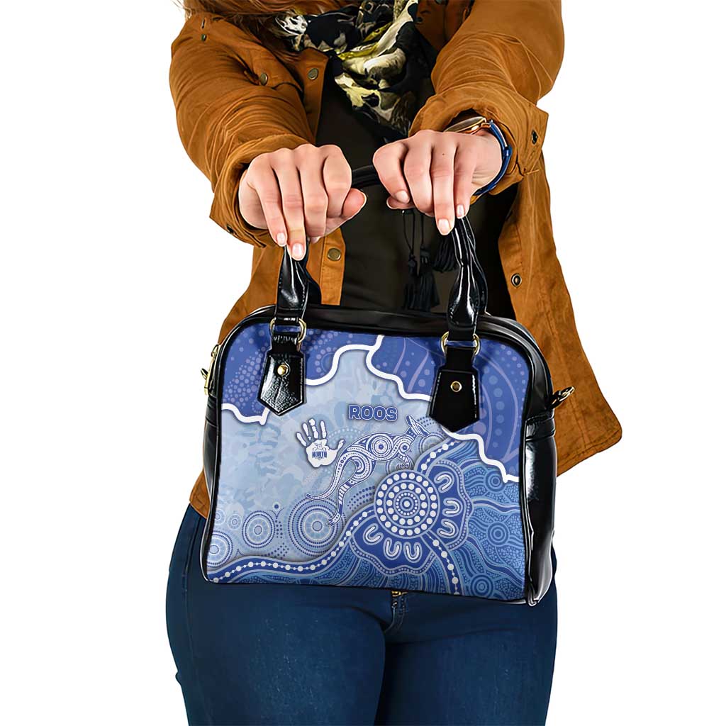 Roos Football Shoulder Handbag Aboriginal Dot Art Pattern