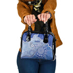 Roos Football Shoulder Handbag Aboriginal Dot Art Pattern