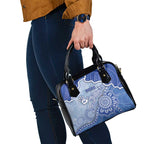 Roos Football Shoulder Handbag Aboriginal Dot Art Pattern