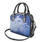 Roos Football Shoulder Handbag Aboriginal Dot Art Pattern