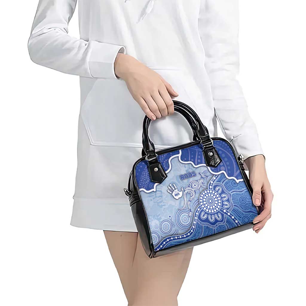 Roos Football Shoulder Handbag Aboriginal Dot Art Pattern