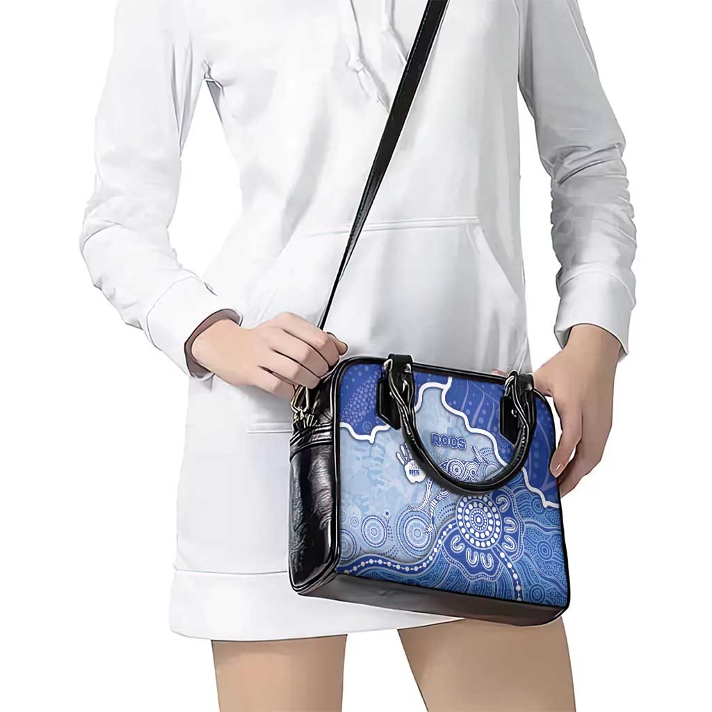 Roos Football Shoulder Handbag Aboriginal Dot Art Pattern