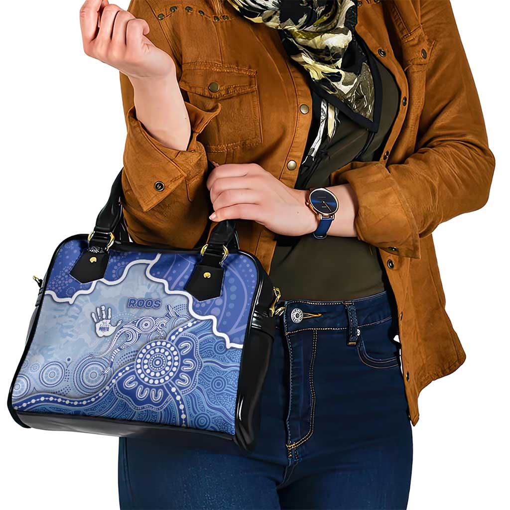 Roos Football Shoulder Handbag Aboriginal Dot Art Pattern