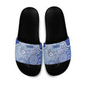 Roos Football Slide Sandals Aboriginal Dot Art Pattern